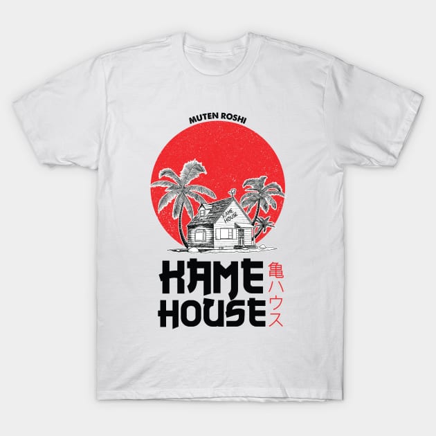 Muten Roshi  Kame House Fanart T-Shirt by Planet of Tees